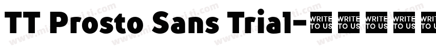 TT Prosto Sans Trial字体转换